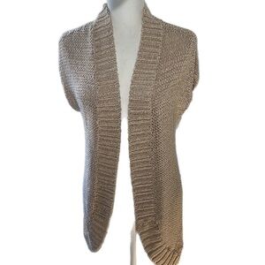 Alice + Olivia Open Knit short Sleeve Cardigan S